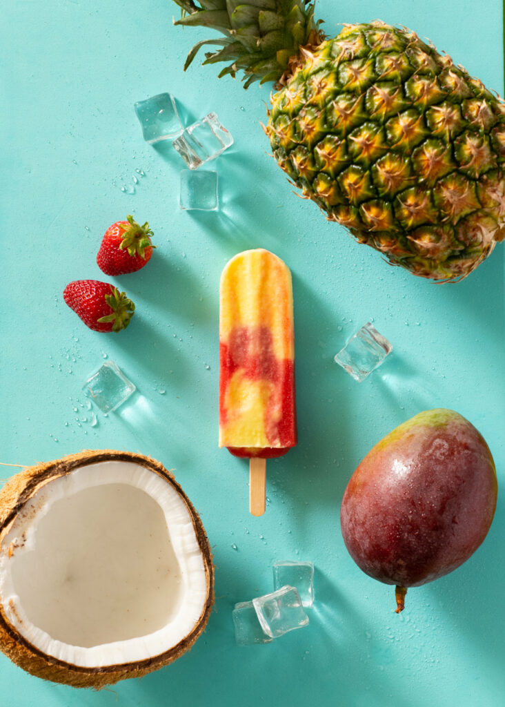 Lava Flow artisan ice pop