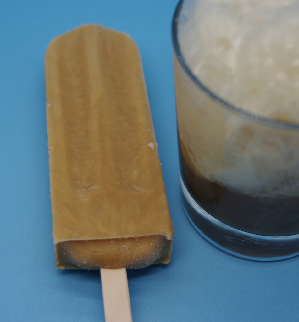 Root beer float artisan ice pop